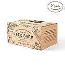 ChocZero's Keto Bark, Dark Chocolate Almonds with Sea Salt. 100% Stone-Ground, Sugar Free, Low Carb. No Sugar Alcohols, No Artificial Sweeteners, All Natural, Non-GMO (2 boxes, 6 bars/each)