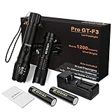 Tactical Led Flashlight, GT ROAD Handheld Bright Led Torch Flashlights Rechargeable