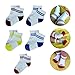 EnerWear 10P Pack Unisex Kids Cotton Cushion No Show Socks (Low Cut/White, 5-6.5)