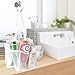 Jovilife Hanging Mesh Shower Caddy tote,Toiletry tote portable travel college, Dorm, 7.5INCH 8 Pouch, caddy mens, Travel Shower Caddie Tote,Toiletry tote,Gym,Cosmetics and Bath Organizer (White)