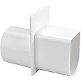 Adabuing DEA Universal End Adapter for Deck Drain fit for Stegmeier Channel Drain, Frontier Deck Drain, Deck Drain and Treadmaster Commercial Drain, fit 1 1/2"" Schedule 40 Pipe - White