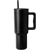 Simple Modern Halloween 40 oz Trek Tumbler with Handle and Straw Lid | Cup Holder Friendly Insulated Stainless Steel Travel Mug | Spiderwebs