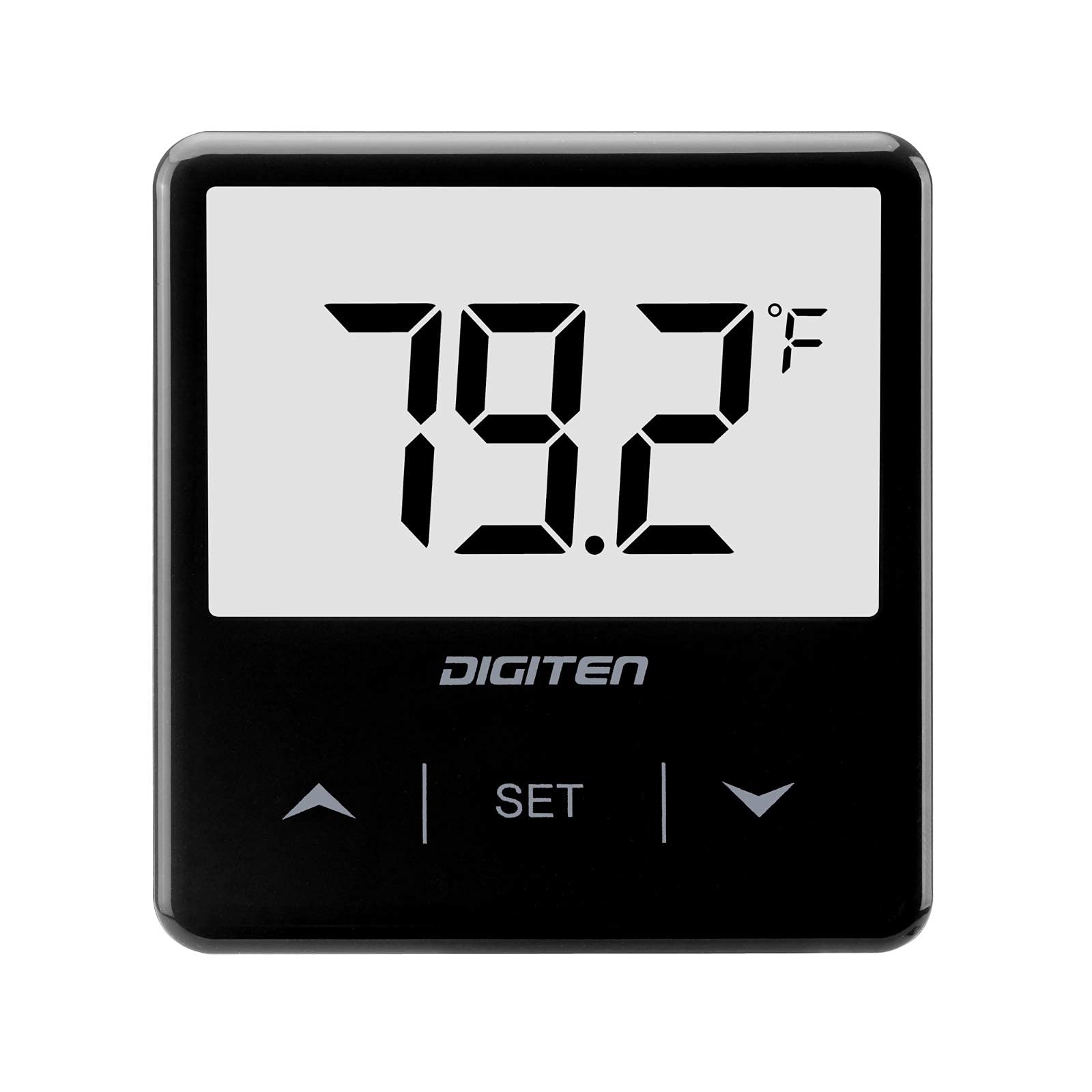 Digital Aquarium Thermometer, Fish Tank Thermometer with Large LCD Display, Stick-on Tank Temp Sensor Ensures Accurate Reading, High/Low-Temperature Alarm Aquarium Thermometer