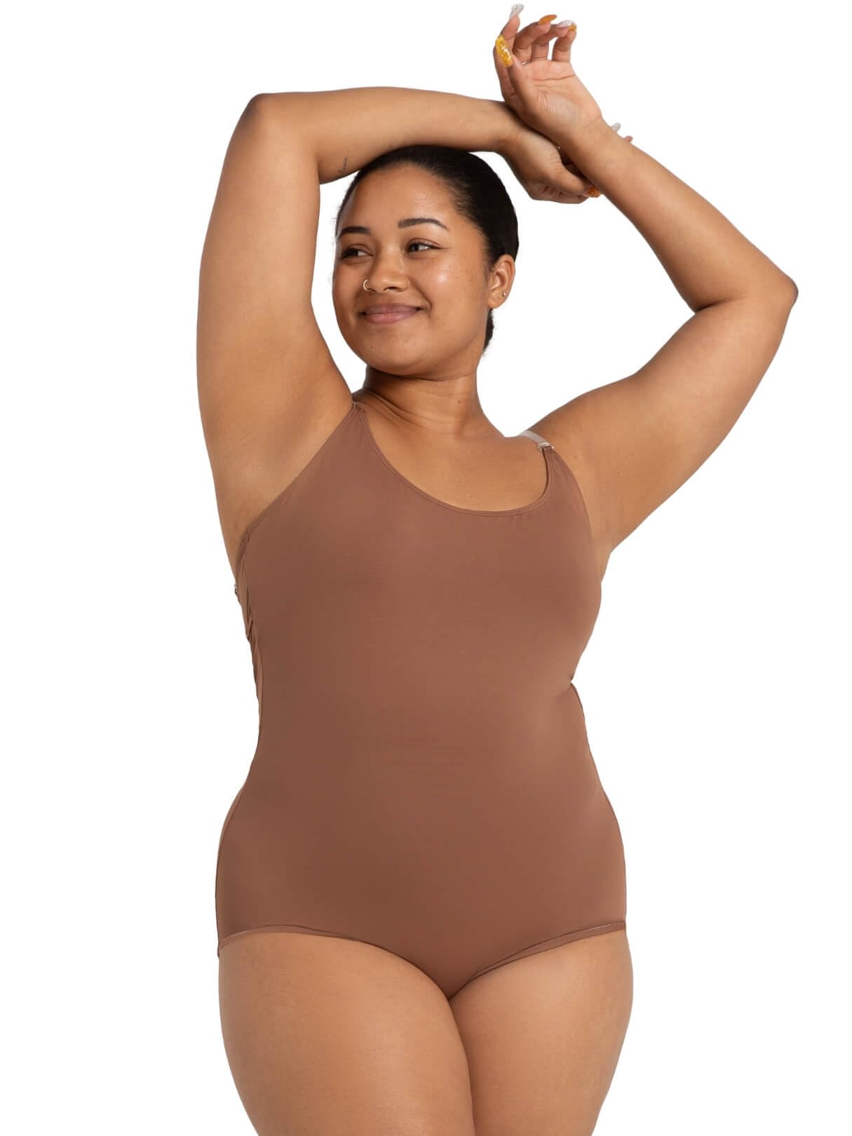 Photo 1 of Capezio Camisole Leotard w/BraTek®, Skintone, Large