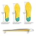 Arch Support Insoles for Women Height Increase Insole Men Thick Shoe Pads Cushion, Comfortable Foot Feeling Yellow M