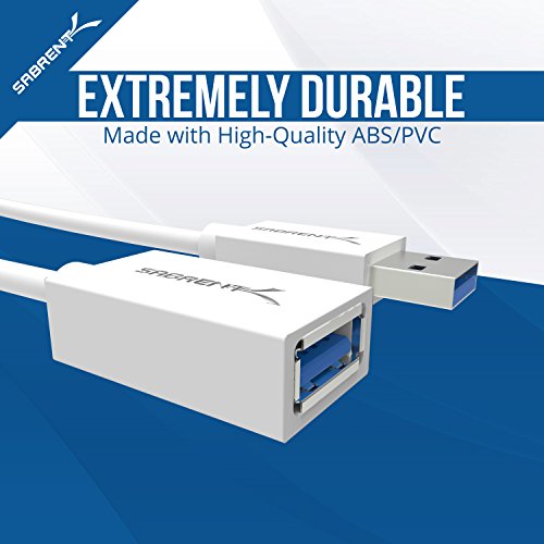 Sabrent USB-C to Micro-B Cable, 3'  , White (CB-301W)