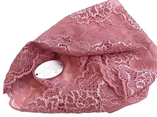 ShariRose Stunning Stretch Wide Floral Lace Headbands in Many Beautiful Colors Handmade (Pink) - Thumbnail 5