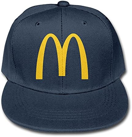 Navy Mcdonalds Logo Children Adjustable Snapback Baseball Caps
