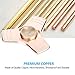 Syourself Hand Fidget Spinner EDC Focus Toy, Durable Copper, Si3N4 Ceramic Bearing High Speed Up to 6 Min Spins-Perfect Metal Tri-Spinner for Anxiety Relief Adult+Gift Box(Bright Copper)