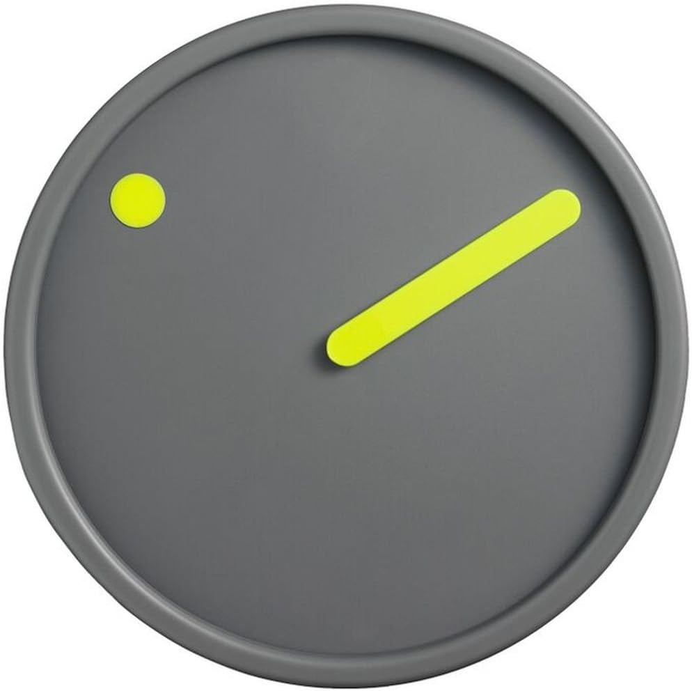 Rosendahl Picto Wall Clock Yellow on Dark Grey 6.25"