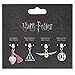 Silver Plated Harry Potter Icons Set of 4 Slider Charms