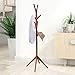 maxgoods Coat Rack Free Standing,Modern DIY Heavy Duty Entryway Wooden Clothing Rack Hat Corner Hall Umbrella Stand Tree for Bedroom Living Room Office,Easy Assamble (Size 1)