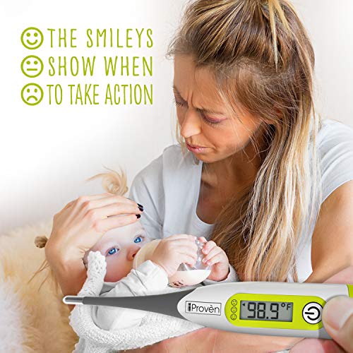 image for iProvèn Best Digital Medical Thermometer for Fever - Oral Thermometer