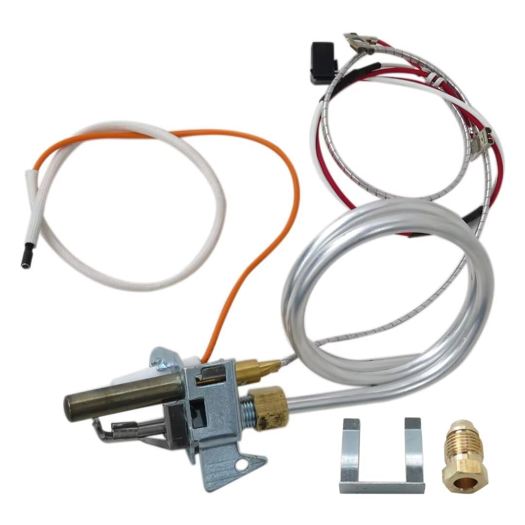 Photo 1 of 100112330 9007876 9007877 Water Heater Pilot Assembly Nat Gas Thermopile Assembly for Whirlpool Water Heater: n40t121-403, 40s6-40ng, 40t6-34ng-400, 40t10-40ng-400, 50t6-40ng-400