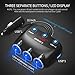 MEIDI 120W 3-Socket Cigarette Car Lighter Power Adapter DC Outlet Splitter with 12V/24V Dual USB Car Charger for Smartphones - Black …