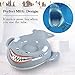XFlated Meg Snow Tube, Inflatable Snow Tube Sled Heavy Duty, Shark Snow Sled for Kids, Inflatable Shark with Handler, 50 Inches