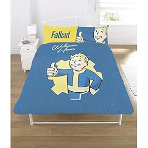 Amazon.com: Fallout Vault Boy Reversible Duvet Set (Full