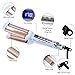 Hair Deep Waver,Temperature Adjustable LCD Display Tourmaline Ceramic Hair Styling Tool Hair Barrel Curler Curling Iron