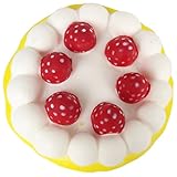 POWEE 4.5” Jumbo Slow Rising Squishies Birthday Strawberry Cake Squishy Charms Stress Relief Toy (Yellow)