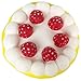 POWEE 4.5” Jumbo Slow Rising Squishies Birthday Strawberry Cake Squishy Charms Stress Relief Toy (Yellow)