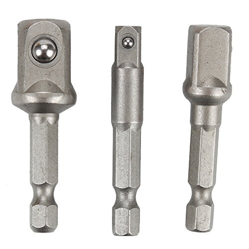 Breynet Right Angle Drill,105 Degree Multifunction Right Angle Driver with 1/4inch Hex Bit Socket Screwdriver Holder Adapter + Socket Adapter Impact Hex Shank Drill Bits Bar Set 1/4" 3/8" 1/2" Bits - Thumbnail 2