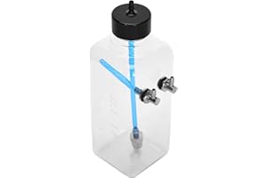 OPPWONG RC Transparent Plastic Fuel Tank High Strength Oil Tank for RC Airplane CNC Machining Metal Fuel Cap Easy to Install 
