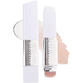 BARVENA Color Changing Foundation Stick with Brush, 2-in-1 Waterproof Long Lasting, Medium to Full Coverage Dewy Finish Makeup, For Mature Skin & All Skin Tones, Nourishing Travel Size Ivory White