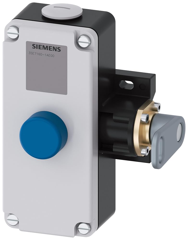 Siemens 3SE7160-1AE00 Sirius Cable-OPER. Switch Metal HOUSING,2X M25X1.5; 2NO+2NC, LATCHES AC.EN ISO13850 Button Reset, 2-Side Operation, for Cables UP to 2X75M, White