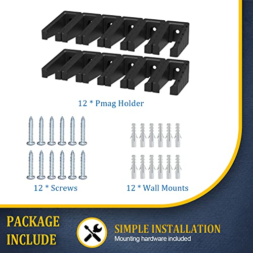 MIND&ACTION AR Magazine Holders ,Detachable Mag Holders PMAG Wall Mount