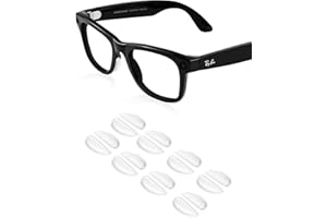 BANDSMITH Compatible with Ray-Ban Meta Wayfarer Eyeglass Nose Pad, 8 Pairs Soft Silicone Nose Pads, Anti Slip Replacement Nose Pads