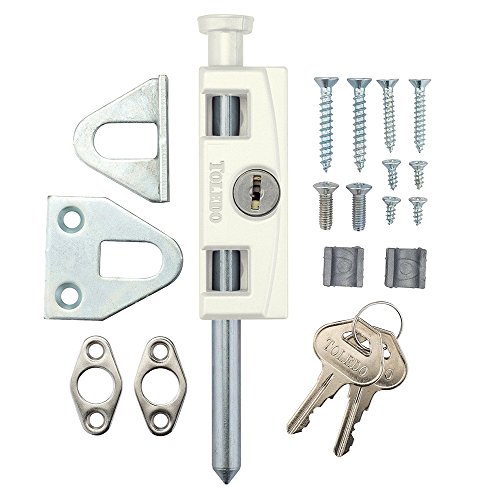 Sliding Patio Door Lock Security Hardened Keyed Bolt Uses Yale Lock
