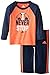 adidas Baby Boys' Long Sleeve Tee and Pant Set, Solar Red Htr, 12 Months