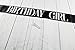 Dulcet Downtown Black Birthday Girl Sash with Silver Encased Glitter - Birthday Party Supplies