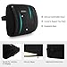 LANGRIA Memory Foam Lumbar Support Pillow-Orthopedic Design Back Cushion for Lower Back Pain Relief-Best for Office Home Computer Gaming or Car Chair-with Adjustable Strap and Breathable Cover, Black