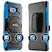 HTC U11 Case, Evocel [New Generation] Rugged Holster Dual Layer Case [Kickstand][Belt Swivel Clip] for HTC Ocean/HTC U11 (Does NOT fit HTC U11 Life), Blue (EVO-HTCU11-XX02)