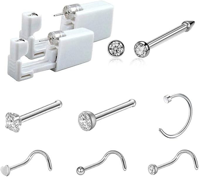 Nose Piercing Kit Disposable Sterile Safety Nose Piercing Gun Tools