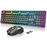 Wireless Gaming Keyboard and Mouse Combo,2.4G Type