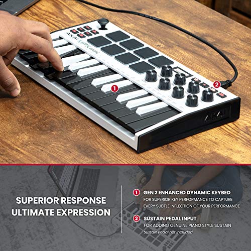 AKAI Professional MPK Mini MK3 25 Key USB MIDI Keyboard Controller