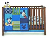 Disney Baby Infant Boy's 4-Piece Mickey Mouse Crib Bedding Set