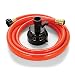 Camco 22999 Orange RhinoFLEX Gray Clean System with Hose and Jet Rinser Cap-Ideal for Flushing Black, Grey Water or Tote Tanks 5/8" Inside Diameter primary