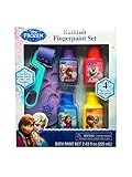 Disney Frozen Bathtub Fingerpaint Set - Mess Free Soap Paints - Includes Palette Roller and Stamper