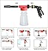 Crusar Car Washing Foamaster Cleaning Gun and Multifunctional Portable Water Foam-Water Soap and Shampoo Sprayer for Car Van Motorcycle Vehicle Red