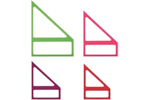 OLYCRAFT 4Pcs 4 Sizes Dog Bandana Sewing Template Set 5/5.5/6/7.5 inch Long Reversible Trapezoid Template Quilting Acrylic Quilting Template Stencil for Dogs Cats Pets Bib Bandana Headscarf Making