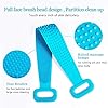Inmorven Extended 76 cm/30 inches Back Scrubber Silicone Shower Brush Body Brush Exfoliating Body Scrubber for Men and…