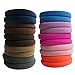 Thick Hair Ties, BETITETO 20 Pieces Seamless Ponytail Holders Scrunchies Women Cotton Stretch Hair Elastics for Thick Heavy or Curly Hair (Multicolor)