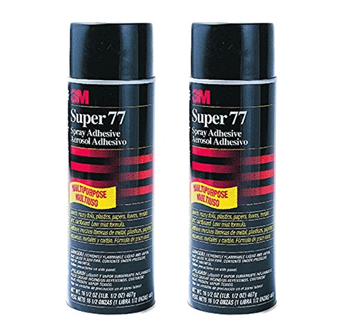 2-Pack 3M Super 77 Multi-Purpose Adhesive, 7.3 fl oz, Aerosol