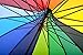 Kung Fu Smith Vintage Rainbow Pagoda Parasol Umbrella, Unique 16 Ribs and UV Protection Stick Rain Umbrella for Women and Girls