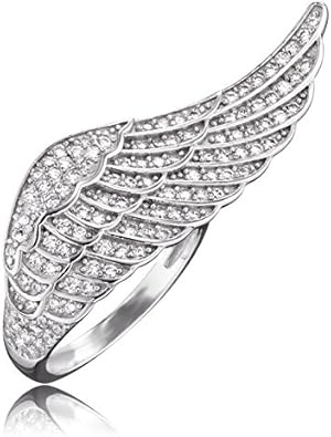 Engelsrufer Wing Silver Crystal Adjustable Ring Err Wing 01 Zi Amazon Co Uk Jewellery