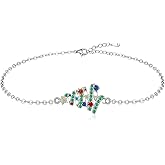 Fenthring Christmas Bracelet Christmas Tree Bracelets for Women 925 Sterling Silver Holiday X Mas Tree Gifts Christmas Jewelry