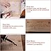 6 PCS Wood Burning Stencils, Pyrography Plastic Templates Set for Wood Burning/Carving with Letters Number Alphabet & Various Pattern + Carrying Bag (Wood Burning Stencil)